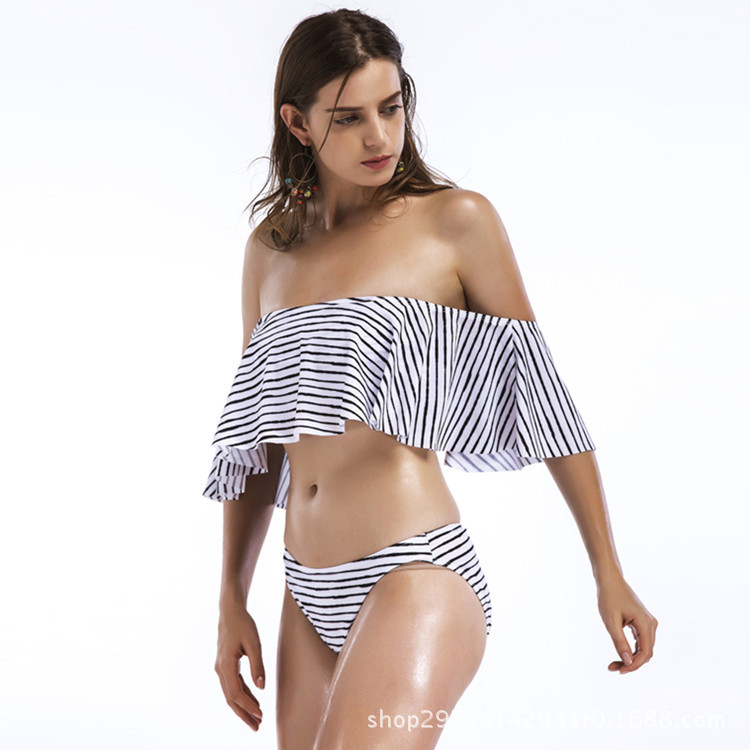 F4673Ruffled Bikini Set